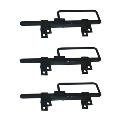 Kit 3 Trincos Cavalo com Alça Portão Porteira Aço 370mm Preto Metasal