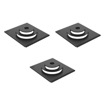 Kit 3 Chapas Modulares Acopláveis Fogão a Lenha 01 Furo Ferro Fundido Libaneza