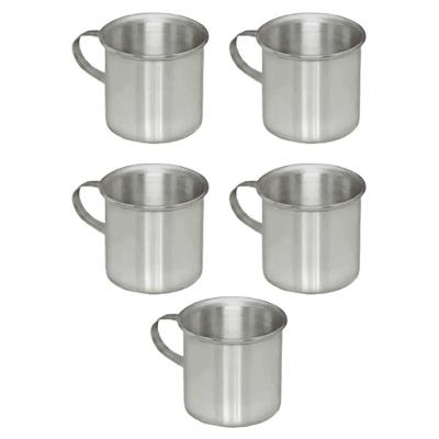 Kit 5 Canecas Escolares Alumínio Fundido com Alça 300ML Continental