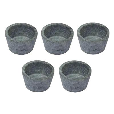 Kit 5 Mini Molheiras Tigela em Pedra Sabão 50ML para Molhos Industria São Jose