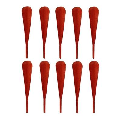 Kit 10 Espátulas Mineira Patê de Madeira 16CM Antiaderente Colher de Pau