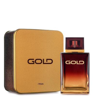 Deo Colônia Iéman Gold Amadeirada Musk Âmbar Vanilla Lata 100ML Ciclo Cosméticos
