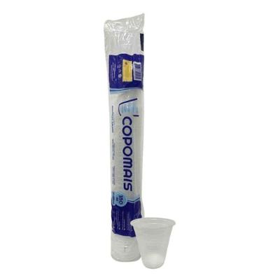 Copo Descartável 180ML Transparente Poliestireno 100 Unidades Copomais