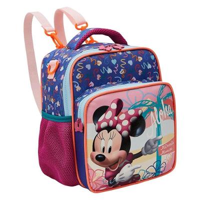 Lancheira Térmica Escolar Minnie Aloha 13234 com Forro Térmico Xeryus