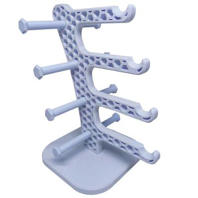Expositor de Óculos Balcão 3D Colméia Plástico Organizador para Loja Branco