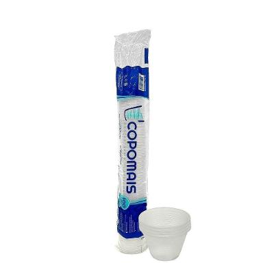 Kit 100 Potes de Plástico Transparente 100ML Atóxico Copomais