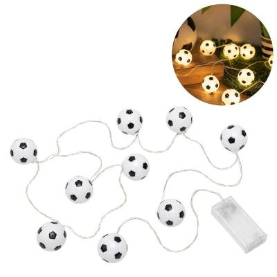 Varal de Luz LED Copa do Mundo 10 Bolas de Futebol Extra Festas