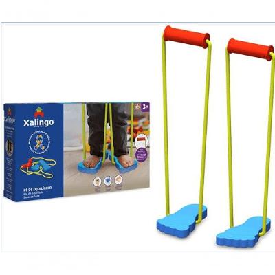 Brinquedo Educativo Pé de Equilíbrio Madeira Amarelo Xalingo