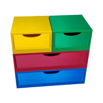 Mini Gaveteiro Organizador de Mesa PLA 4 Gavetas Escritório Home Office