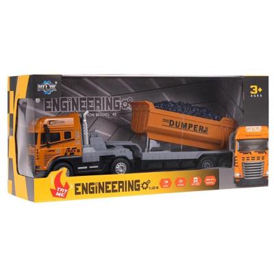 Veículo Com Fricção - Caminhão Basculante - Engineering - Luz E Som - 1:24 - Yes Toys