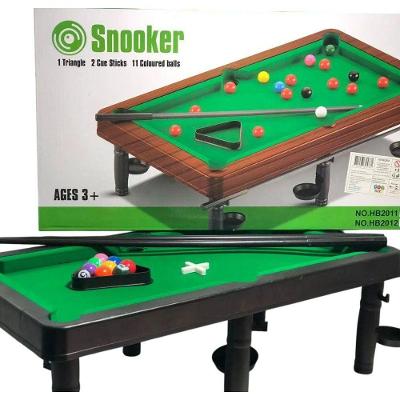 Mesa de Bilhar Snooker Portátil com 2 Tacos Feltro Verde Preto DDG Toys