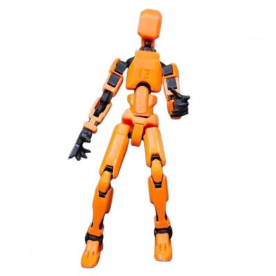 Kit 02 Figuras de Ação Dummy 13 100% Articulado 14cm Laranja