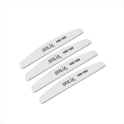 Lixa para Unhas Lixa Boomerang 100-180 Moldar e Acabamento Liso Formato Ergonômico Brilia