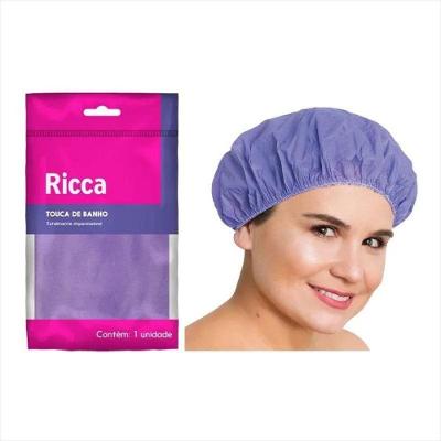 Touca de Banho Lisa em Poliester Protecao para Cabelos Design Minimalista Resistente a Umidade Ricca