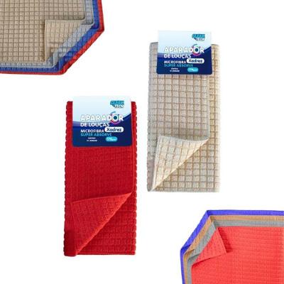 Kit 10 Toalhas Aparador de Louças Microfibra 38cmx50cm para Pia e Bancada Clean Tech
