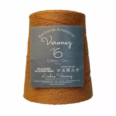 Barbante Artesanal Ferrugem 700g Kit 5 Unidades No6 ao No8 Veronez