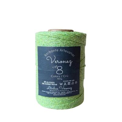 Barbante Artesanal N8 700g Verde Abacate Kit 5 Unidades Veronez