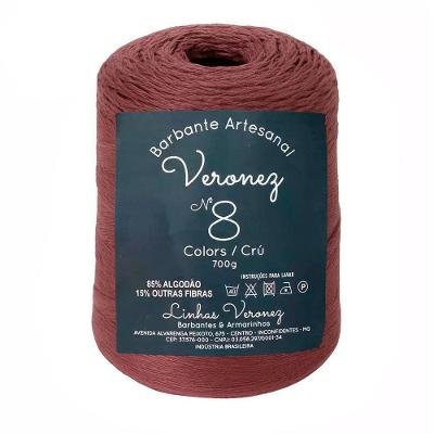 Barbante Artesanal Veronez No8 700g 510m Marrom 1 Cone