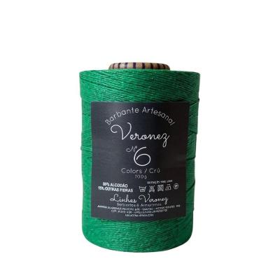 Barbante Artesanal 85% Algodão 700g Verde Bandeira 5 Unidades Veronez