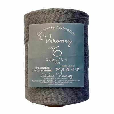 Barbante Artesanal Veronez No6 a No8 700g Cinza Chumbo 1 Unidade