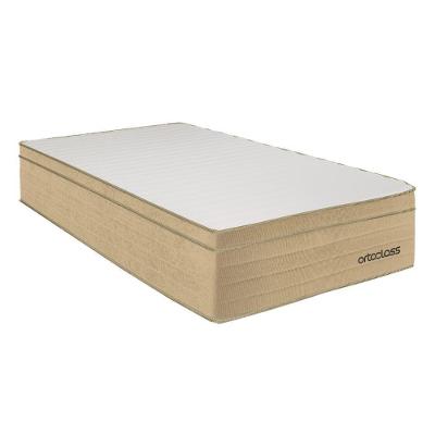 Colchão Solteiro Espuma D33 Ortopillow 78x188x28cm Bege Ortoclass
