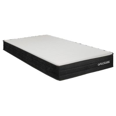 Colchão Solteirão Espuma D45 Poli Antialérgico 108x198CM Preto Ortoclass