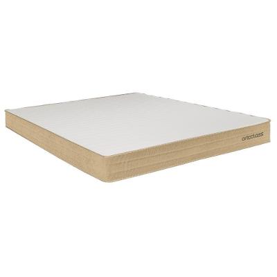 Colchão Queen Size Espuma Misto D33 Malha 158x198x18CM Bege Ortoclass