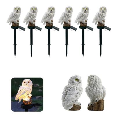 Kit 6 Corujas Luminária Solar LED SU-CORU IP65 Branco Leva Pro Pet
