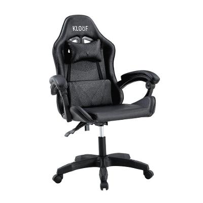 Cadeira Gamer Kloof KL1 Reclinável 135 graus  Giratória 360 graus  Preto