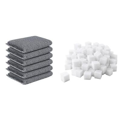 Kit Esponjas Melamina e Poliéster 60 Mini Manchas e 6 Multiuso Oikos
