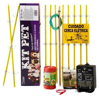 Kit Cercado Elétrico para Animais Zebu KPET 3939-0 Pequenos Porte Único Bivolt