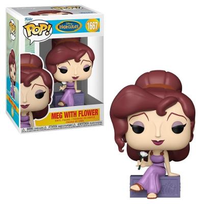 Boneco Funko Pop! Disney Hércules Meg com Flor 11cm Vinil Candide