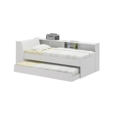 Cama Solteiro Bicama com Estante Bb-28-29 Branco Ditália