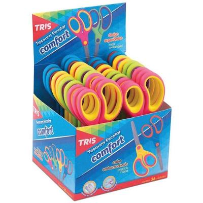 Tesoura Escolar Summit Comfort 15cm Display 18 Unidades