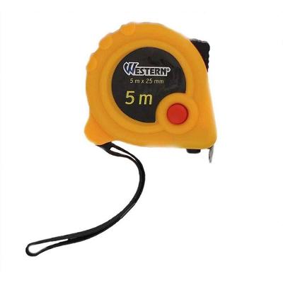 Trena 5m X 25mm Amarela com 2 Travas Western