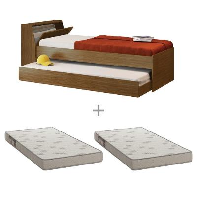 Cama Solteiro Bicama Com 2 Colchões Ditália Diamond