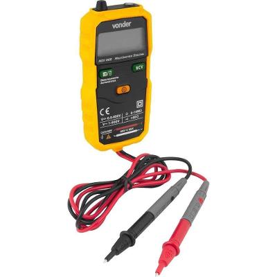 Multímetro Digital Inteligente Vonder Cat Iii 600 V - Tensão Ac/dc, Resistência, Continuidade,