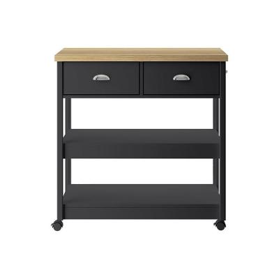 Fruteira Galão Agua BA-135 2 Gavetas MDF-MDP 85CM Preto Ditália