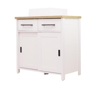 Gabinete de Banheiro BN-03 2 Portas 2 Gavetas MDF 85CM Branco