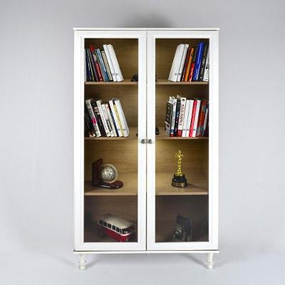 Estante para Livros E-957 4 Prateleiras MDP 15mm 80cm Branco com Kit Luz Ditália