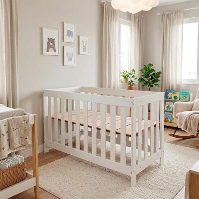 Berço Infantil BBI-56 com Regulagem de Altura MDP Branco Ditália Móveis