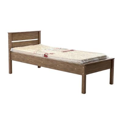 Cama Solteiro CM-22 Diamond com Colchão MDF-MDP Amadeirado Ditália Móveis