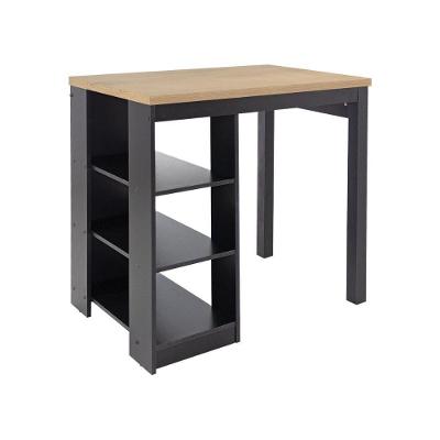 Bancada de Cozinha CD-1022 3 Prateleiras MDP 90cm Preto Ditália