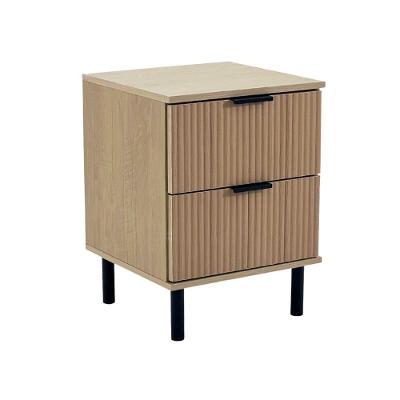 Mesa de Cabeceira DM-121 2 Gavetas MDP Moderno Riviera