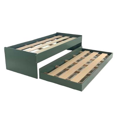 Bicama Solteiro CM-20 com Rodízios MDF-MDP Verde Oliva Ditália Móveis