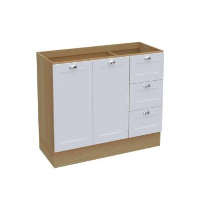 Balcão de Cozinha Denver 2 Portas 3 Gavetas MDP Branco Ditália Móveis