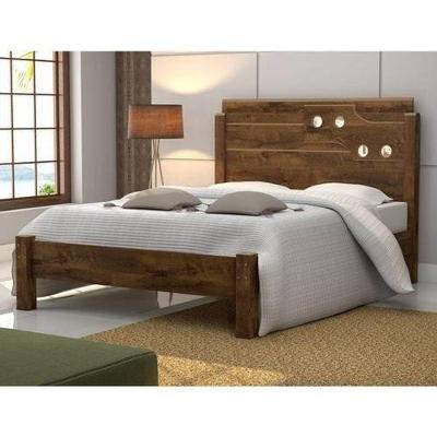 Cama Casal Luíza MDF Malbec Vitamov