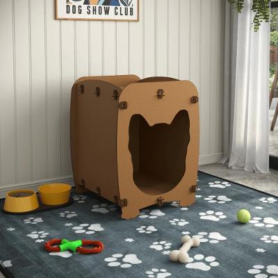 Mesa de Cabeceira Casinha Pet Dog MDF Amadeirado Ofertamo Móveis