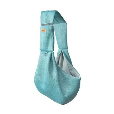 Bolsa de Transporte Pet Sling Cães e Gatos Respirável Poliéster Verde
