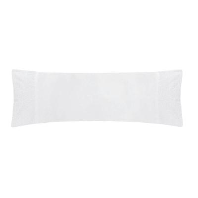 Capa para Almofada Rolo Soul Art 24CM X 54CM Cetim 300 Fios Branco Altenburg